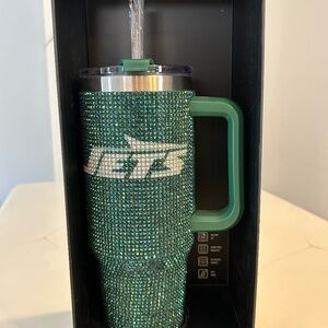JETS bling colossal tumbler